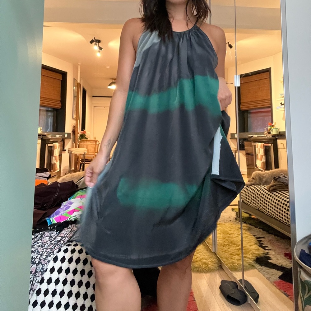 Silky Italian trapeze dress